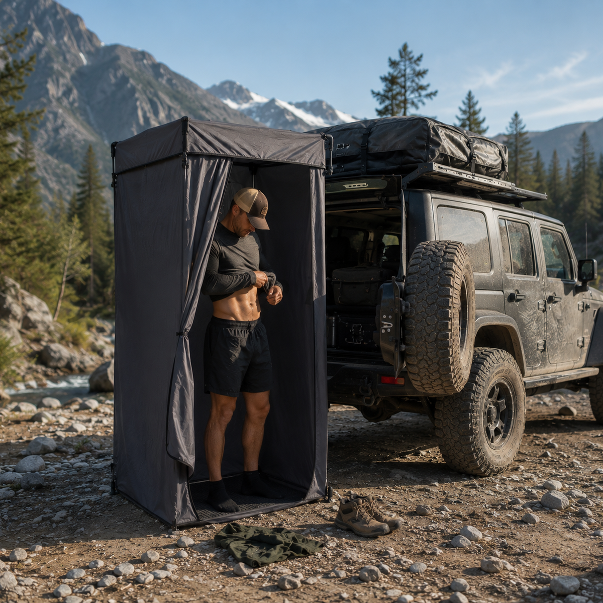 Outdoor Privacy Shower Shelter