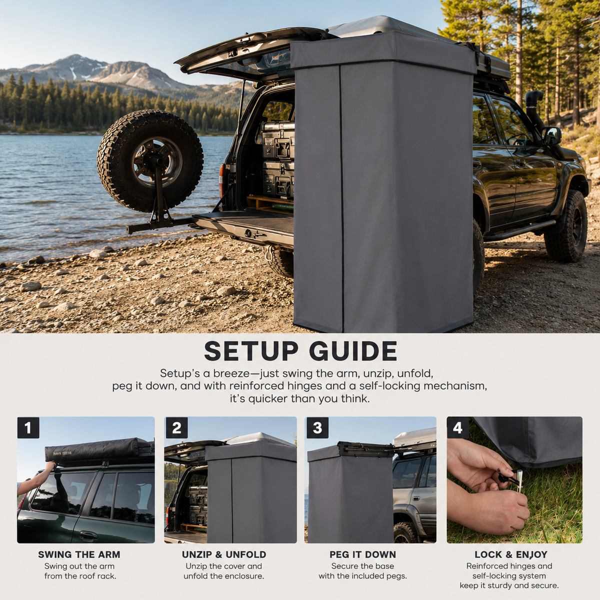 Outdoor Privacy Shower Shelter